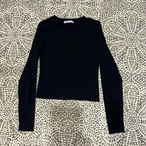 Abercrombie & Fitch long sleeve, black, size small, hits at waist